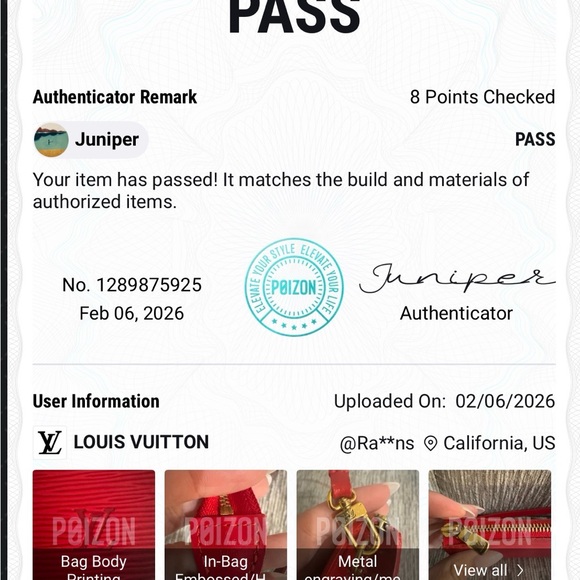 Louis Vuitton epi pochette and matching key pouch - Picture 14 of 15